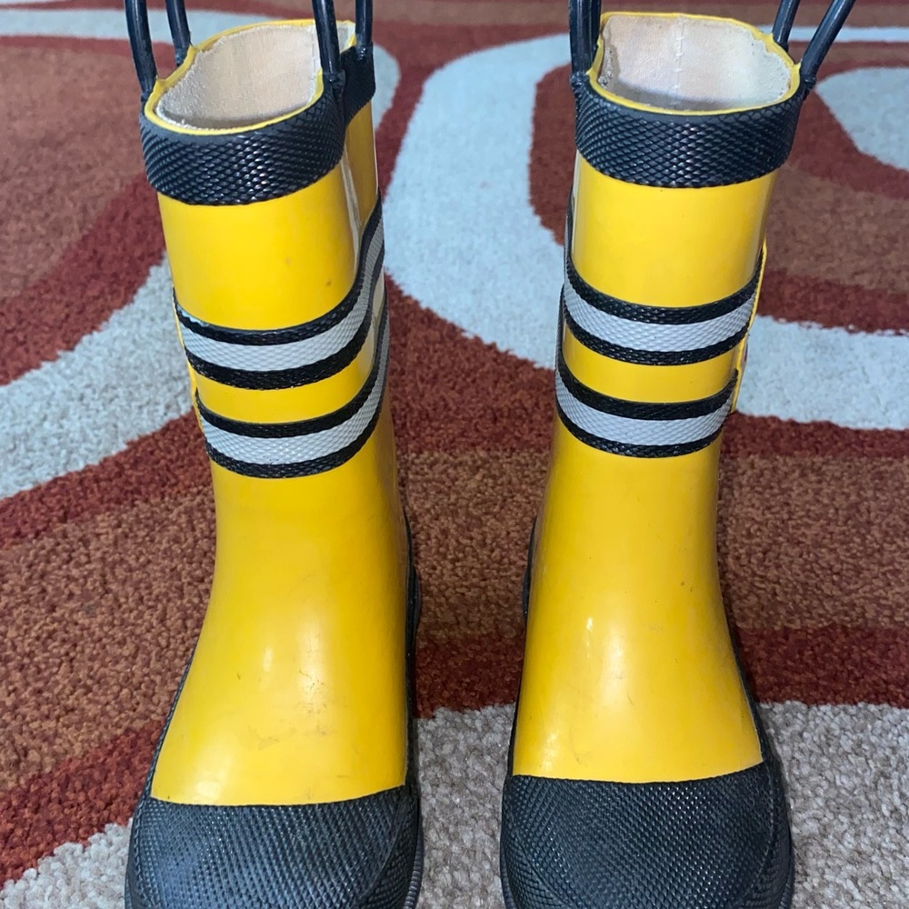 Western Chief Yellow and Black Kids Rain Boots